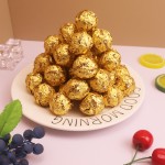 Golden Heart Gift Supplier - Nut-Rich Milk Chocolate Pattern