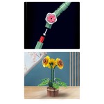 Sunflower Building Block Factory - Colorful Flower Model DIY Toy