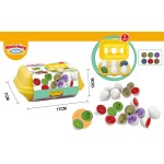 Dinosaur Toy Eggs Factory - 12pcs Shape Recognition Wooden Game