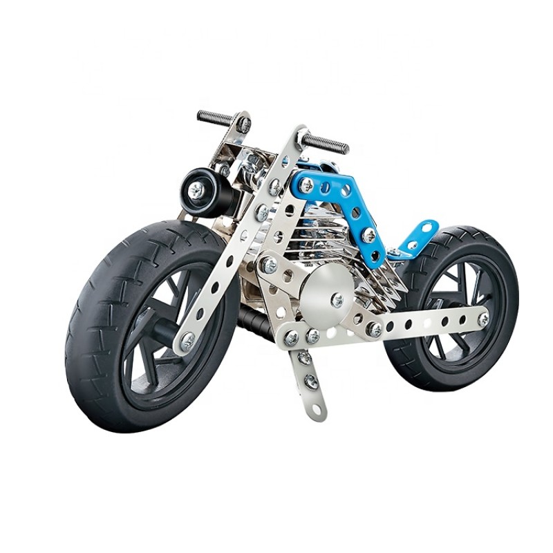 Motorcycle Building Blocks Manufacturer - 140pcs Assemble Metal Model