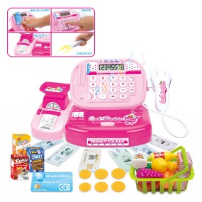 Pink Cash Register Manufacturer - Grocery Store Play Money Games