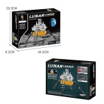 Lunar Lander Model Factory - 558 PCS Metal Block Puzzle DIY