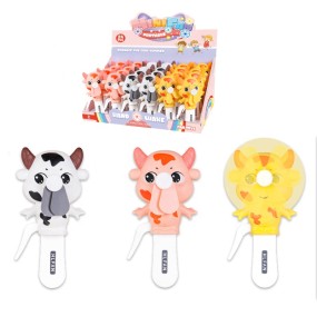 Hand Press Fan Factory - Mini Size Cartoon Cow Promotional Item