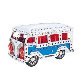 Metal Bus Model Factory - 337 Pcs DIY Building Blocks Car Toy
