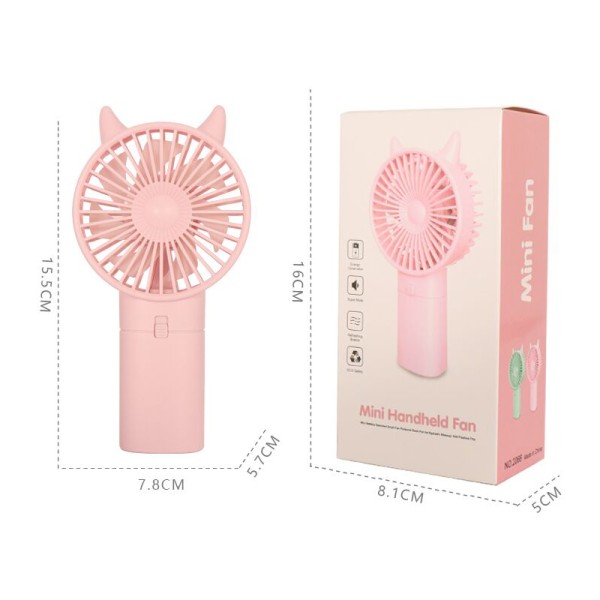 Battery Handheld Fan Factory - ABS Plastic Portable Promotion