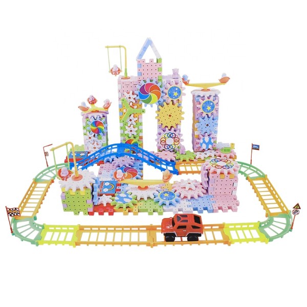 Building Blocks Set Manufacturer - 213 PCS Motorized Spinning Gears