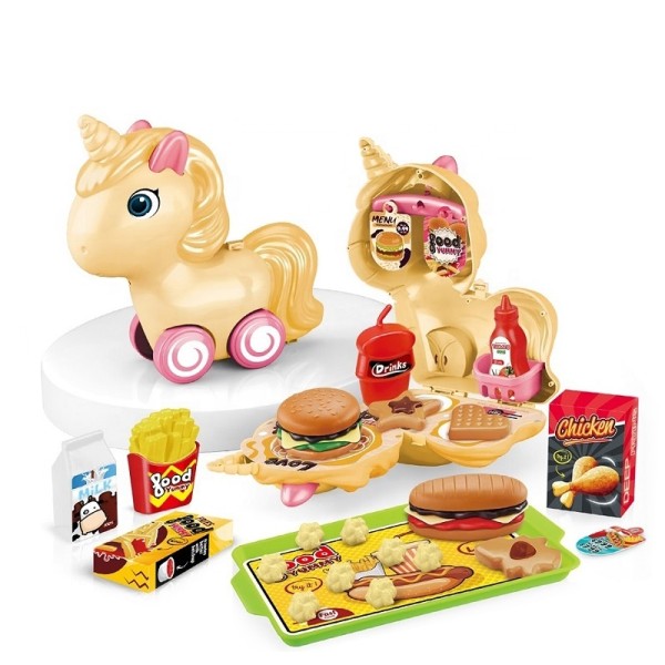 Hamburger Play Set Manufacturer - 29 Pieces Fast Food Toy for Kids