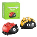 Ladybug Car Toy Manufacturer - Plastic Cartoon Press Button Educational