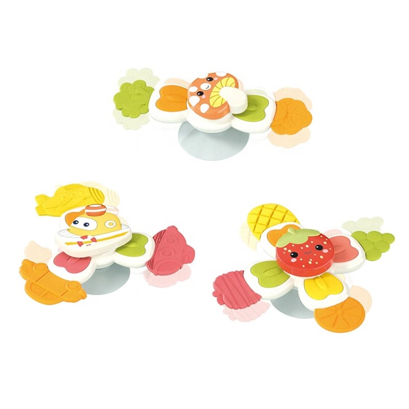 Baby Comforter Toys Factory - Cartoon Suction Cup Spinning Toy