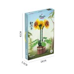 Sunflower Building Block Factory - Colorful Flower Model DIY Toy