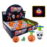 Spinning Top Factory - Pumpkin Skull Light up Music Top