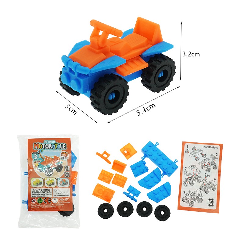 Beach Motorcycle Factory - DIY 4 Models Blocks Motorcycle