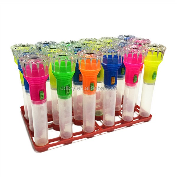 Flashlight Shape Tube Supplier - Candy Dispenser with Pedestal