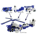 Combined Combat Helicopter Factory - 3 Cars Deformed Toys