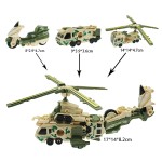Combined Combat Helicopter Factory - 3 Cars Deformed Education Toys