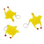 Soft Hen Keychain Factory - Rubber Yellow Chicken Prank Toy