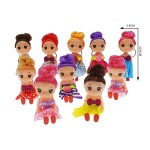 Cute Girls Doll Supplier - 4 Inch Plastic Keychain Toys
