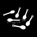 Disposable Tableware Spoon Factory - White PP Small Dessert Spoon