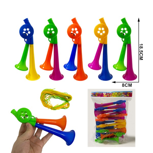 Cheerleading Trumpet Factory - Plastic Rattle Double Horn Toys
