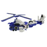 Combined Combat Helicopter Factory - 3 Cars Deformed Toys