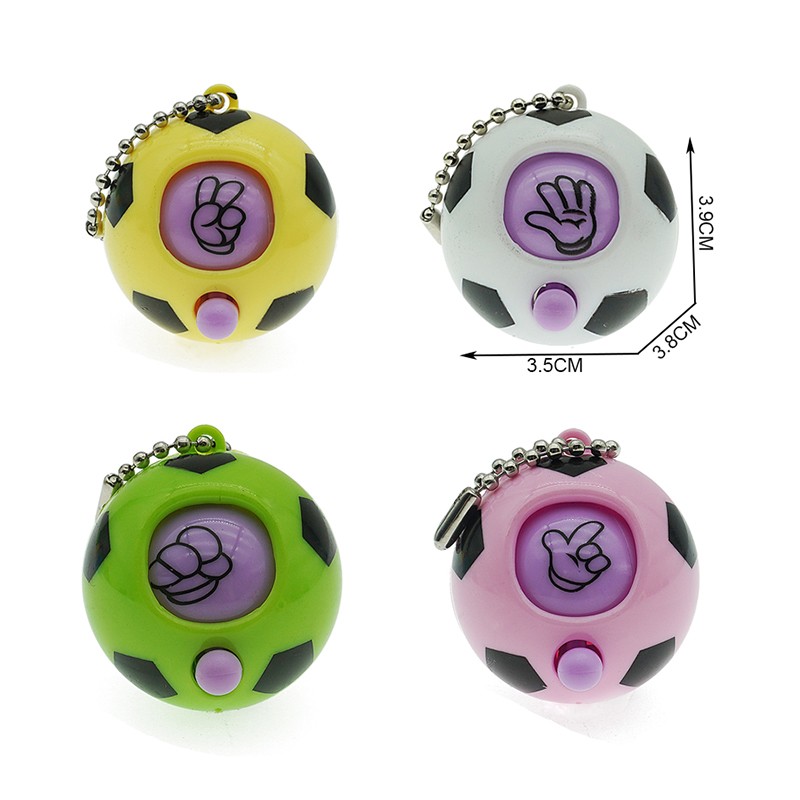 Football Guessing Keyring Supplier - Plastic Football Finger-guessing