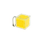 Square Maze Keychain Supplier - 3.3CM Rolling Bead Labyrinth