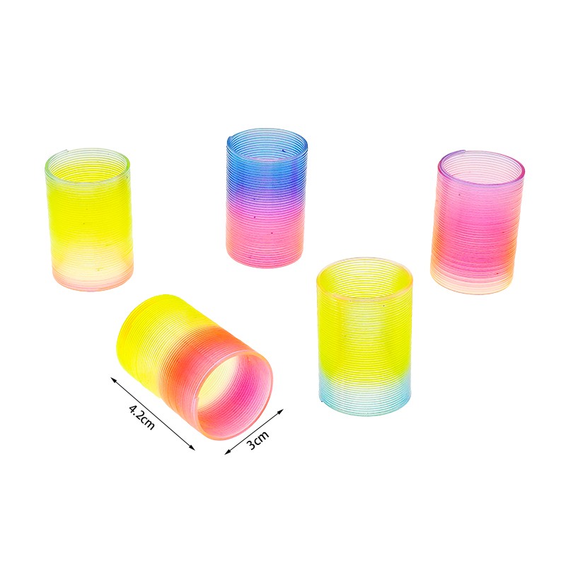 Rainbow Spring Factory - 4.5CM Plastic Coil Spring Toys