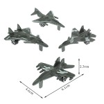 Free Wheel Airplane Factory - Sliding Military Aircraft Toys