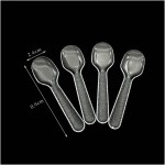 PS Ice Cream Scoop Supplier - Transparent Disposable Small Spoon