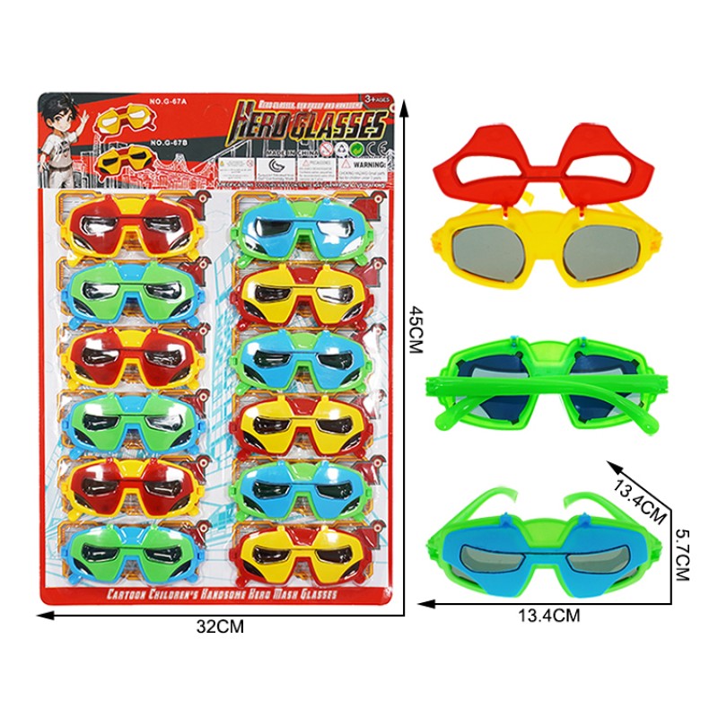 Flip-open Hero Glasses Factory - Plastic With Lens for Kids