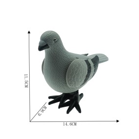 Wind-up Pigeon Factory - Hot Selling Plastic Jumpy Dove