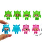 Mini Face Change Robot Factory - Plastic Changeable Doll Keychain