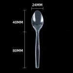 PS Ice Cream Scoop Supplier - Transparent Disposable Small Spoon