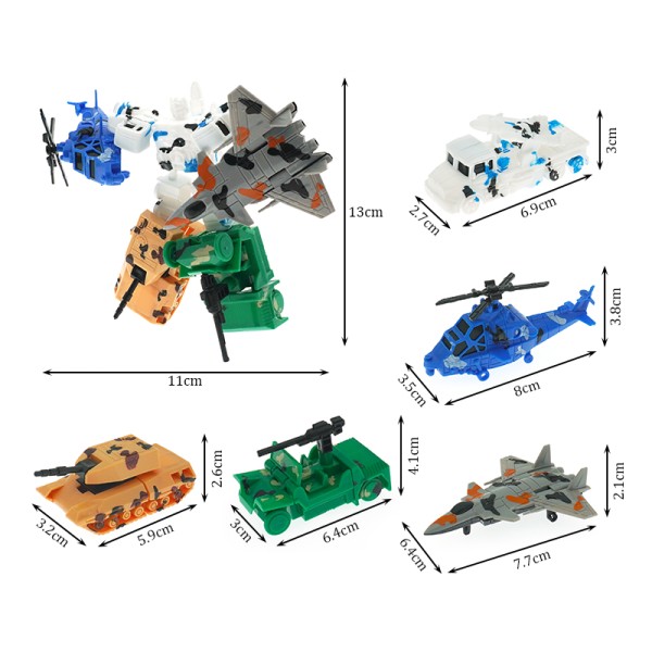 Deformable Military Vehicle Supplier - 5 in 1 Transformed Robot