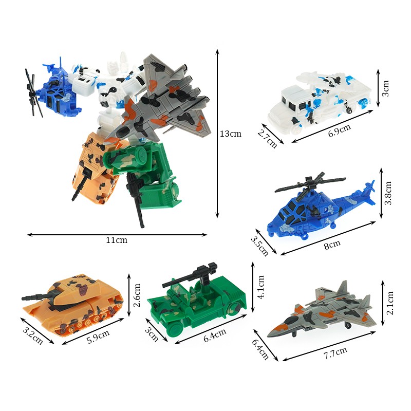 Deformable Military Vehicle Supplier - 5 in 1 Transformed Robot