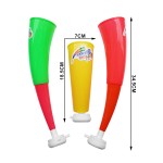 Two Sections Cheer Horn Supplier - Promotion Retractable Horn