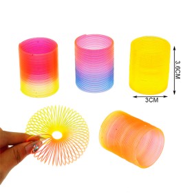 Rainbow Spring Supplier - 3.5CM Plastic Coil Spring Toys