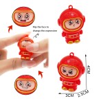 Mini Face Change Firefighter Factory - Plastic Changeable Doll Keychain