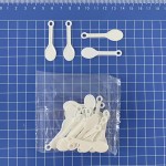Disposable Tableware Spoon Factory - White PP Small Dessert Spoon