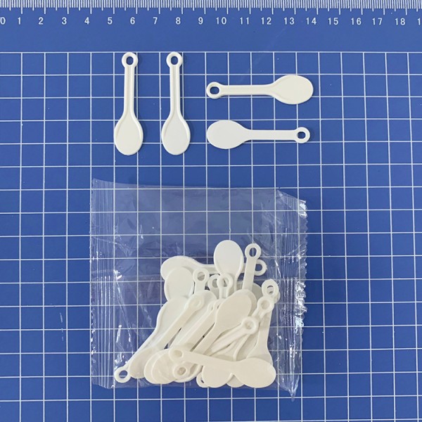 Disposable Tableware Spoon Factory - White PP Small Dessert Spoon