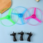 Flying Saucer Toy Supplier - Outdoor Pull String LED Flashing Disc