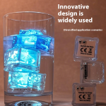 Ice Cube Night Light Supplier - LED Glowing 7 Color Bathroom Wedding
