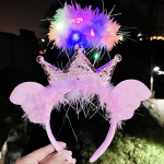 Glowing Crown Supplier - Cross-border Angel Headband Feather Wings
