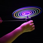 Flying Saucer Toy Supplier - Outdoor Pull String LED Flashing Disc