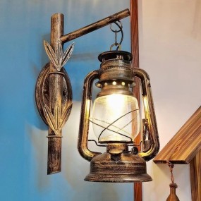 Industrial Light Manufacturer - Retro Iron Glass Wall Lamp