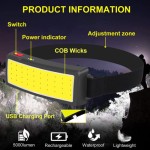 Riding Headlight Manufacturer - USB Charging Outdoor Flash Head Lamp