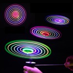 Flying Saucer Toy Supplier - Outdoor Pull String LED Flashing Disc