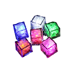 Ice Cube Night Light Supplier - LED Glowing 7 Color Bathroom Wedding