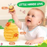 Baby Beehive Toys Supplier - 5 Sensory Bees Rattle Crinkle