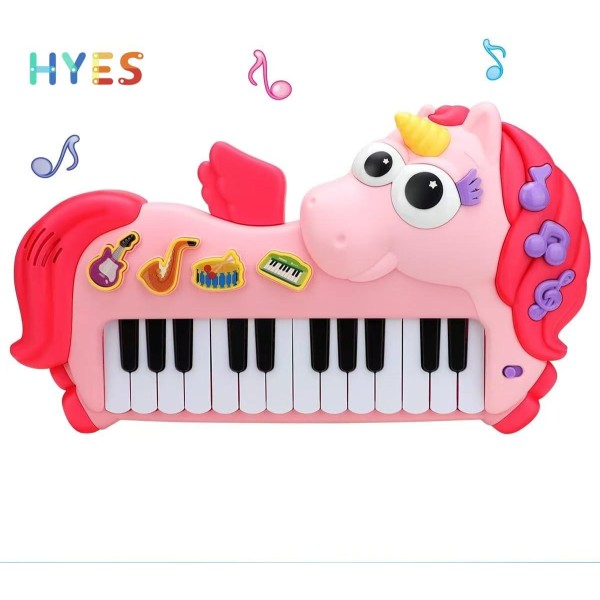 Unicorn Piano Toy Supplier - 24 Keys Keyboard Multifunctional Music